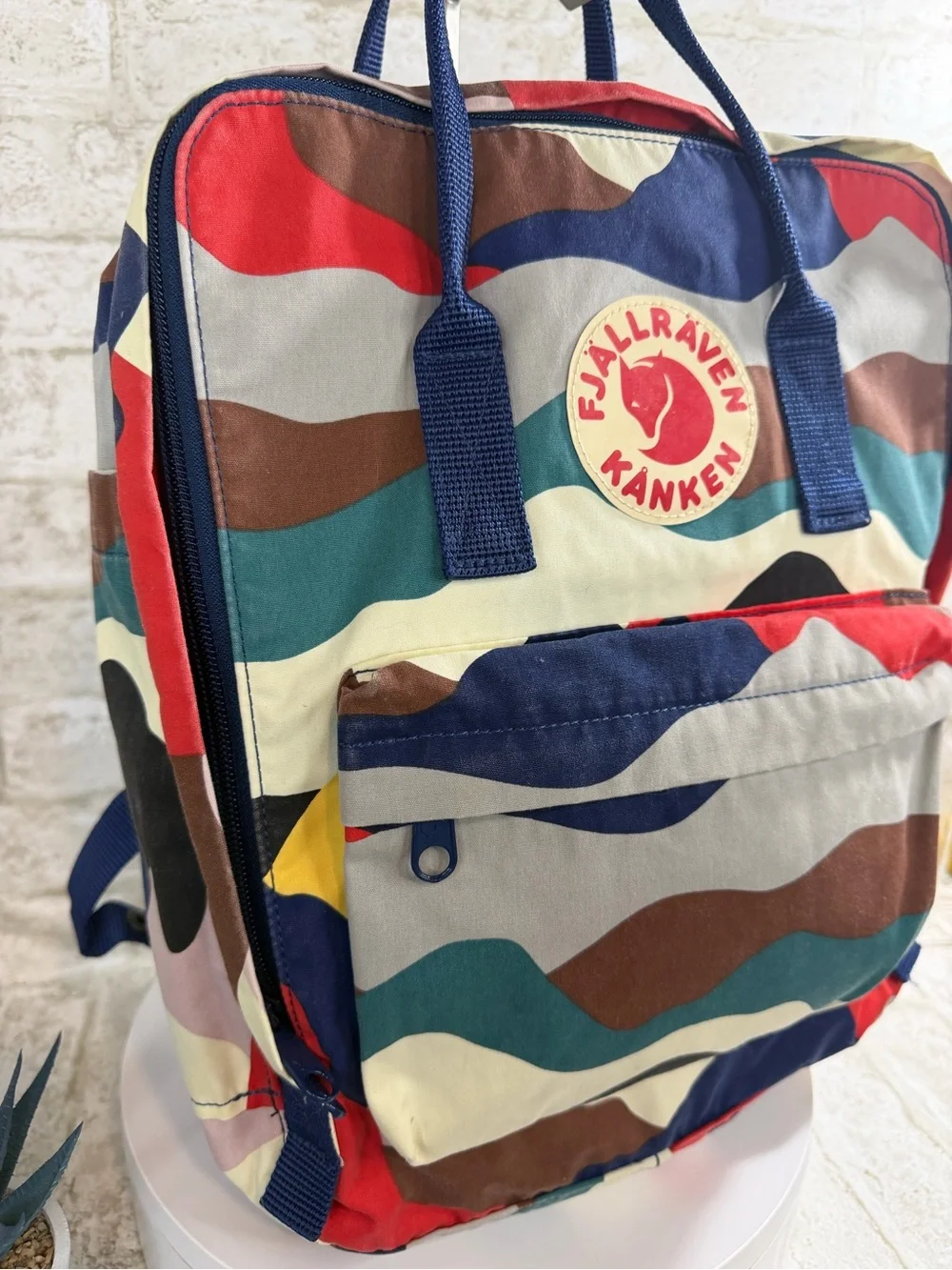 Fjällräven Kanken x Erik Olovsson LIMITED Ed. Multi-Color Spring Landscape EUC